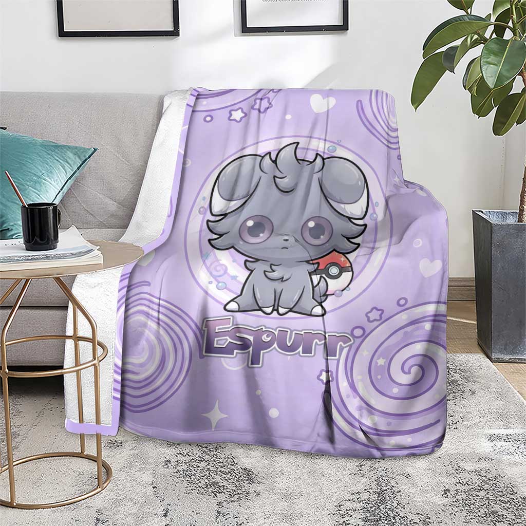 Espurr Blanket Hypnotic Pastel Psychic Swirl Art