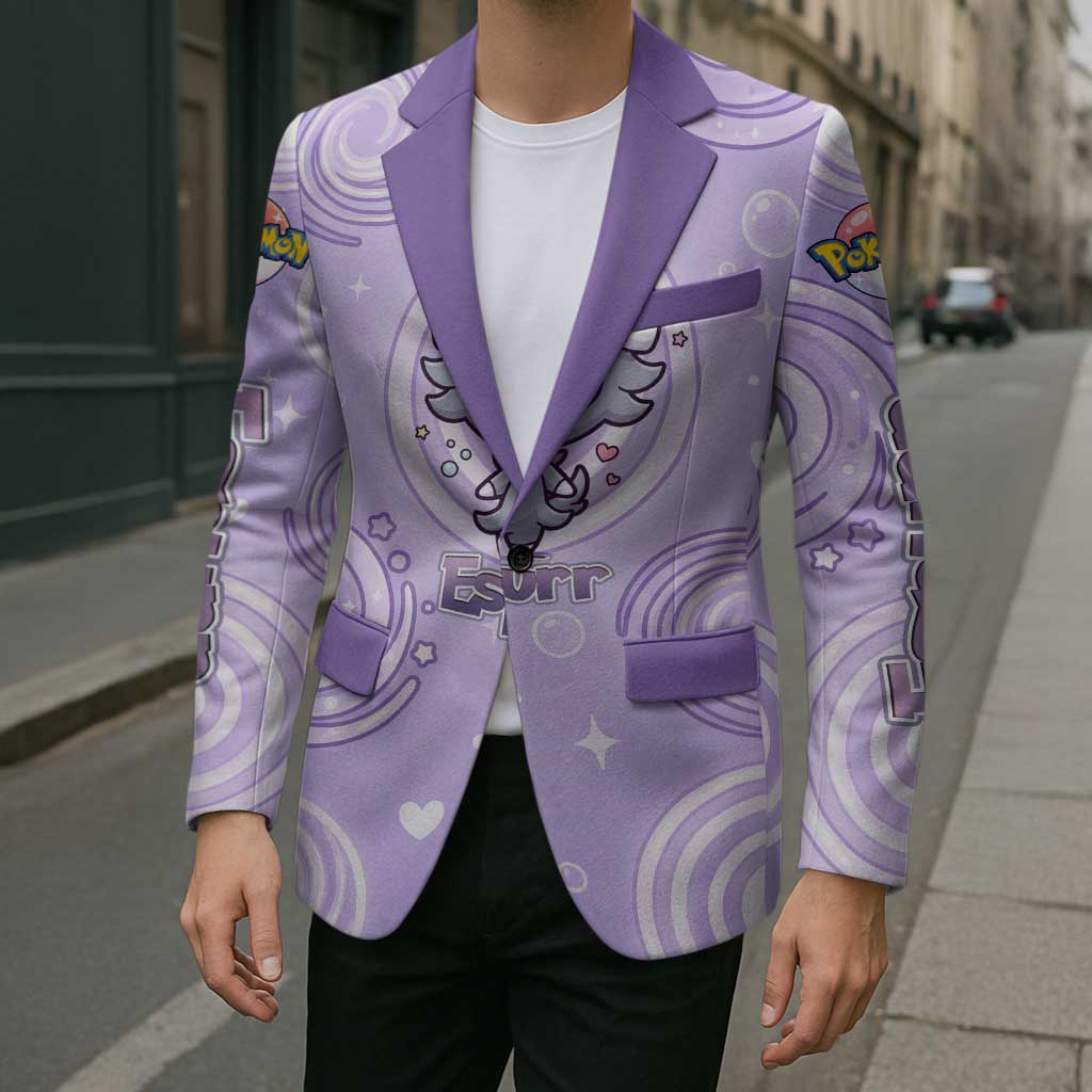 Espurr Blazer Hypnotic Pastel Psychic Swirl Art