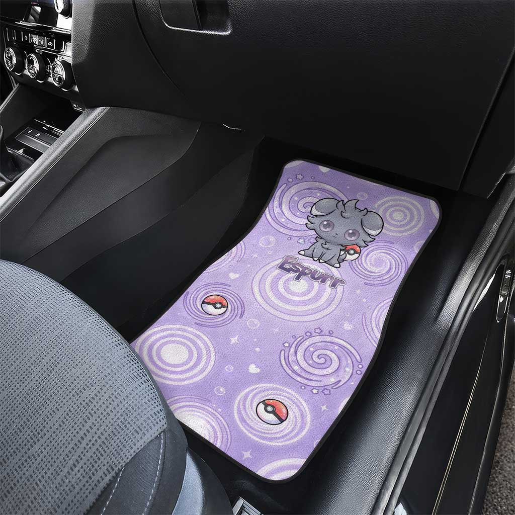 Espurr Car Mats Hypnotic Pastel Psychic Swirl Art