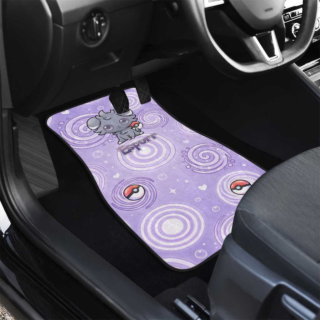 Espurr Car Mats Hypnotic Pastel Psychic Swirl Art