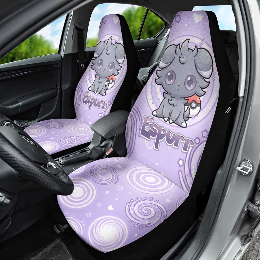 Espurr Car Seat Cover Hypnotic Pastel Psychic Swirl Art