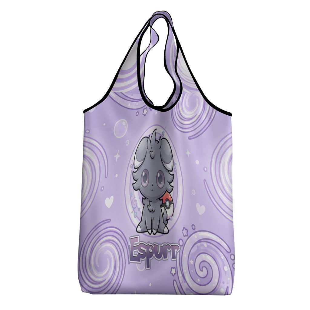 Espurr Grocery Bag Hypnotic Pastel Psychic Swirl Art