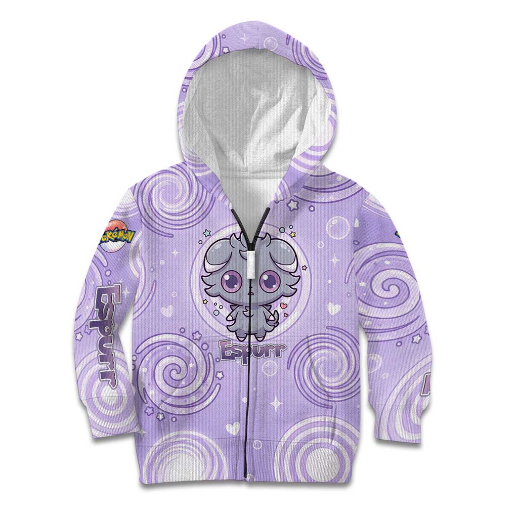 Espurr Kid Hoodie Hypnotic Pastel Psychic Swirl Art