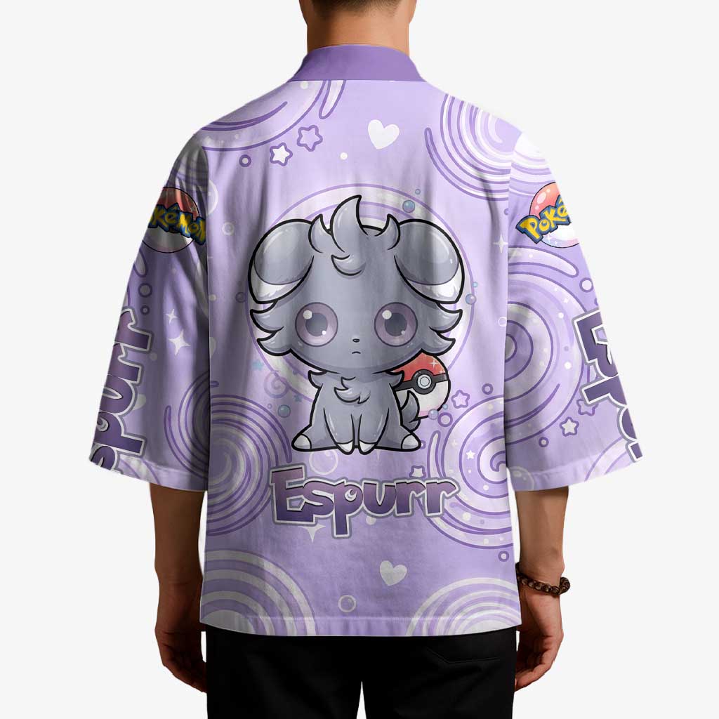 Espurr Kimono Hypnotic Pastel Psychic Swirl Art