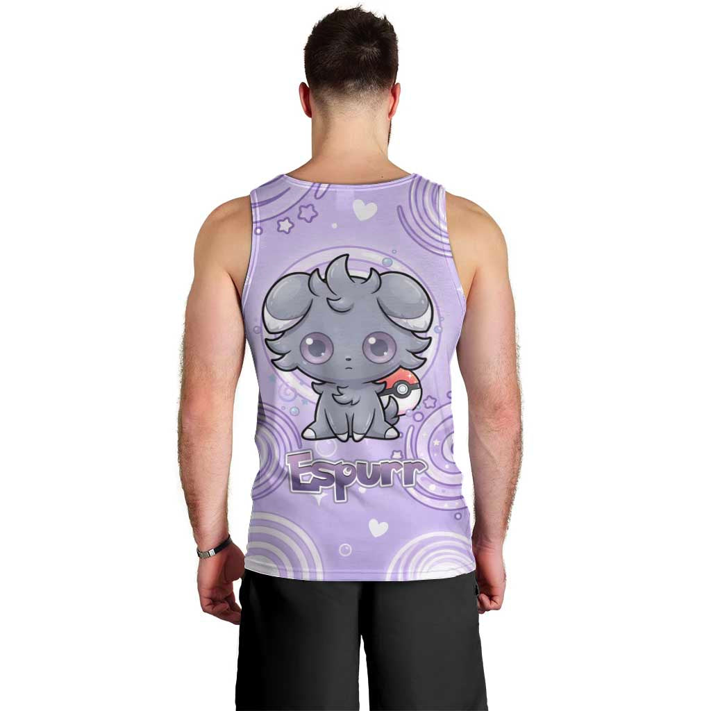 Espurr Men Tank Top Hypnotic Pastel Psychic Swirl Art