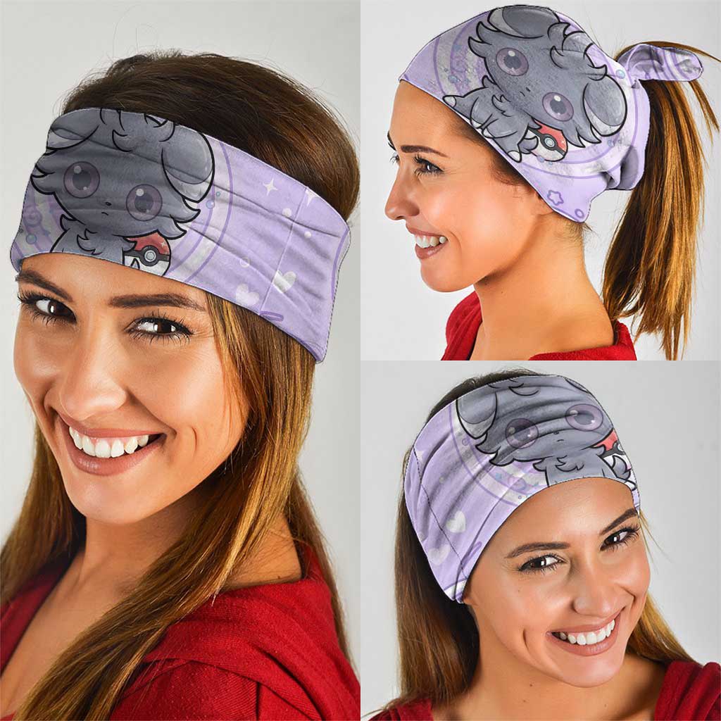 Espurr Neck Gaiter Hypnotic Pastel Psychic Swirl Art