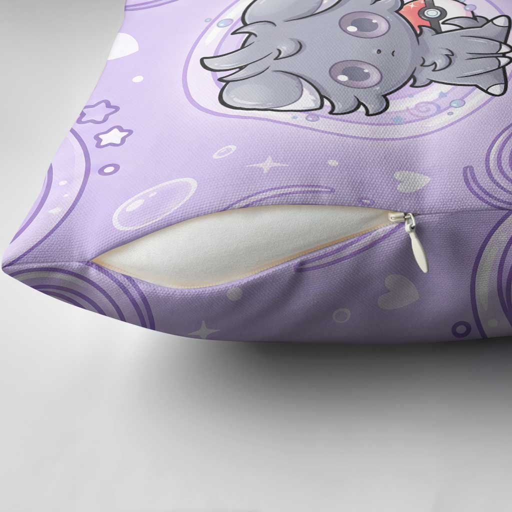 Espurr Pillow Cover Hypnotic Pastel Psychic Swirl Art