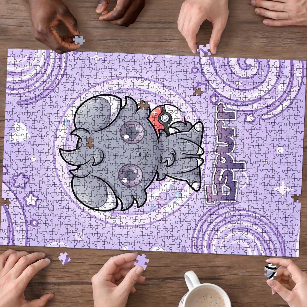 Espurr Puzzle Hypnotic Pastel Psychic Swirl Art