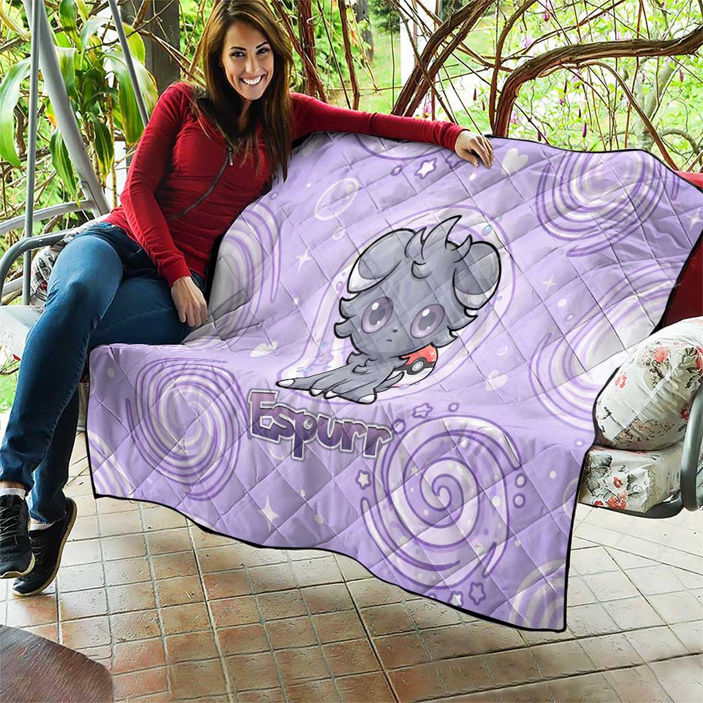 Espurr Quilt Hypnotic Pastel Psychic Swirl Art