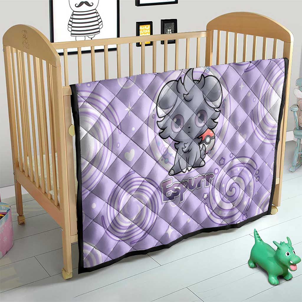Espurr Quilt Hypnotic Pastel Psychic Swirl Art