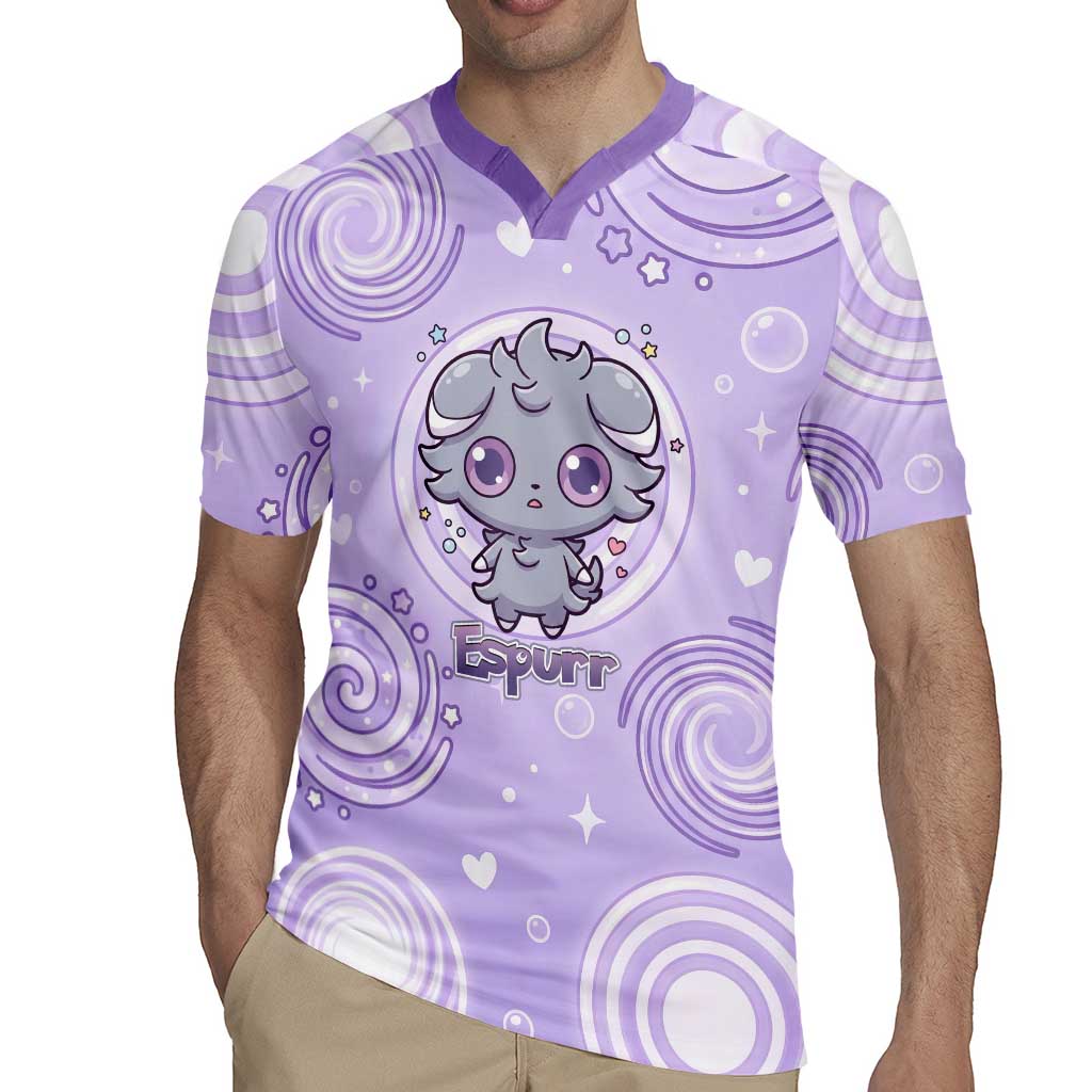 Espurr Rugby Jersey Hypnotic Pastel Psychic Swirl Art