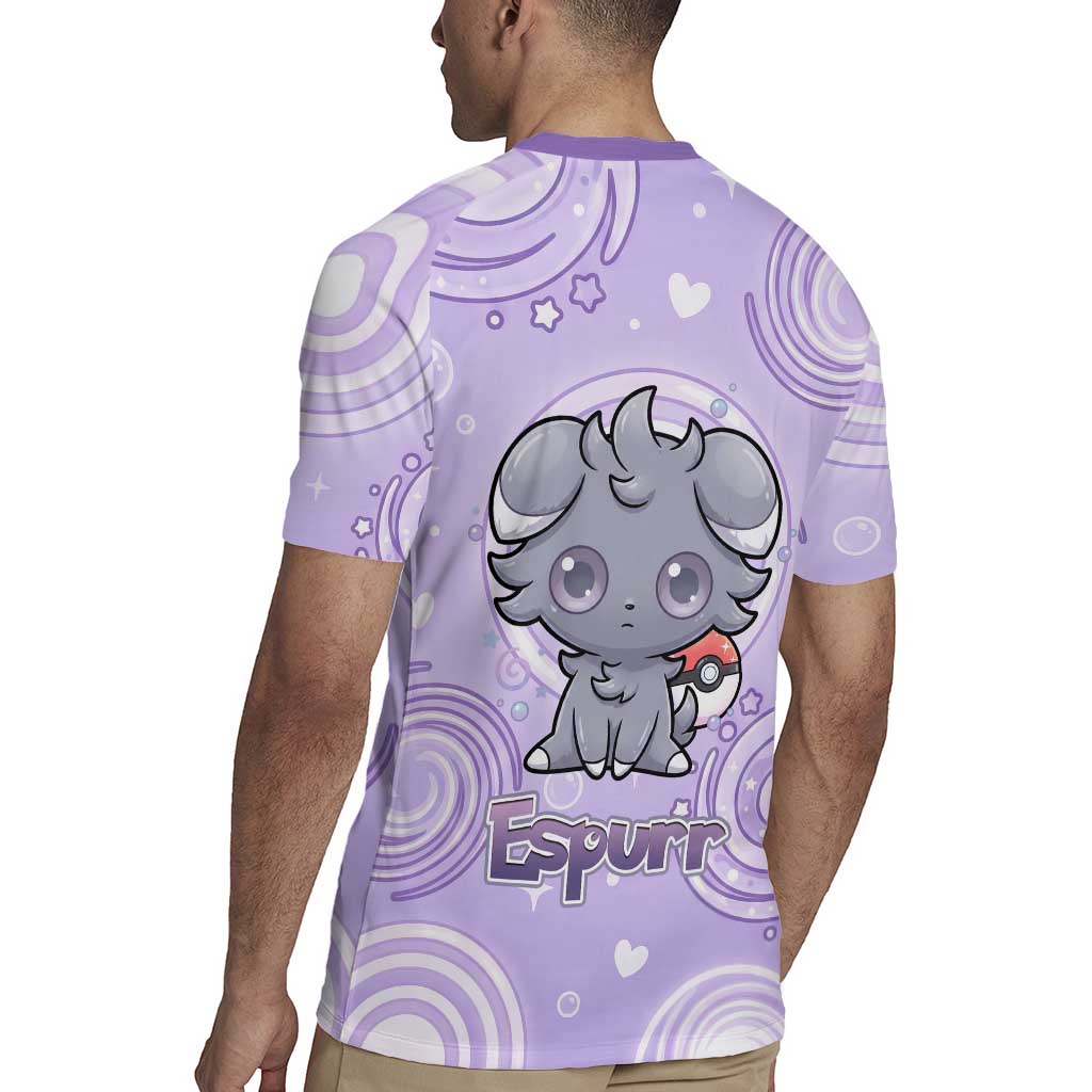 Espurr Rugby Jersey Hypnotic Pastel Psychic Swirl Art