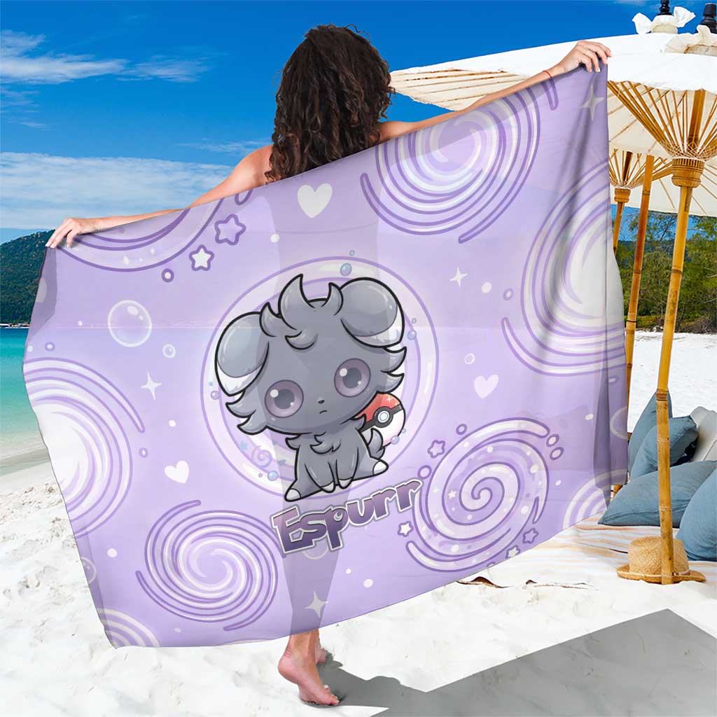 Espurr Sarong Hypnotic Pastel Psychic Swirl Art