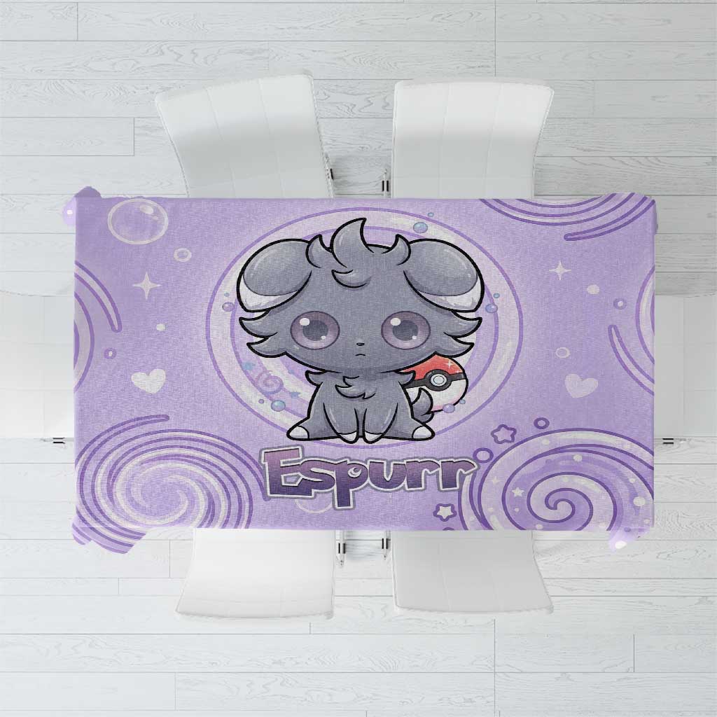 Espurr Tablecloth Hypnotic Pastel Psychic Swirl Art