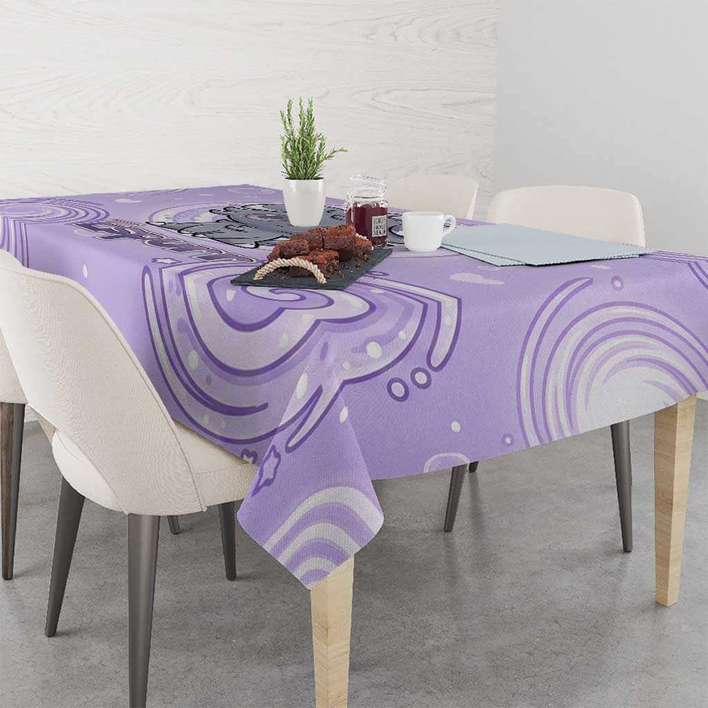 Espurr Tablecloth Hypnotic Pastel Psychic Swirl Art