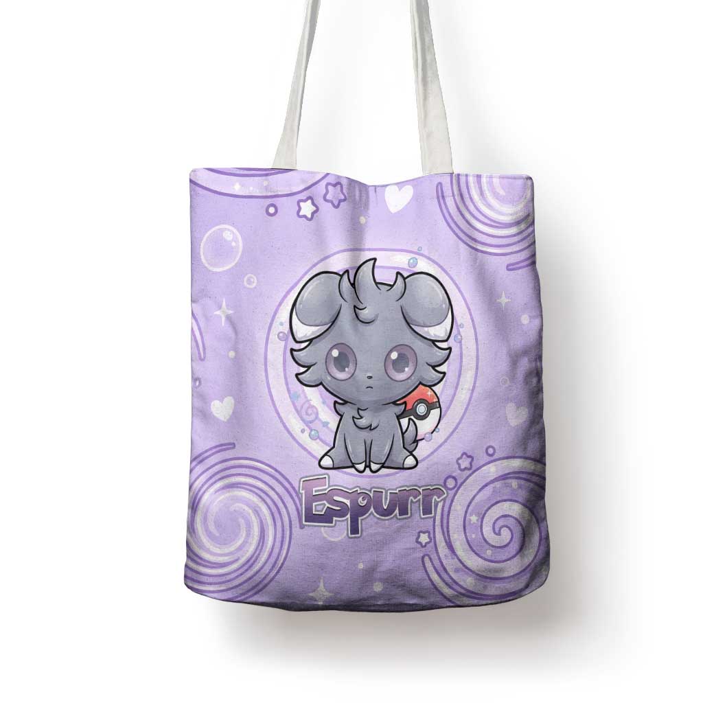 Espurr Tote Bag Hypnotic Pastel Psychic Swirl Art