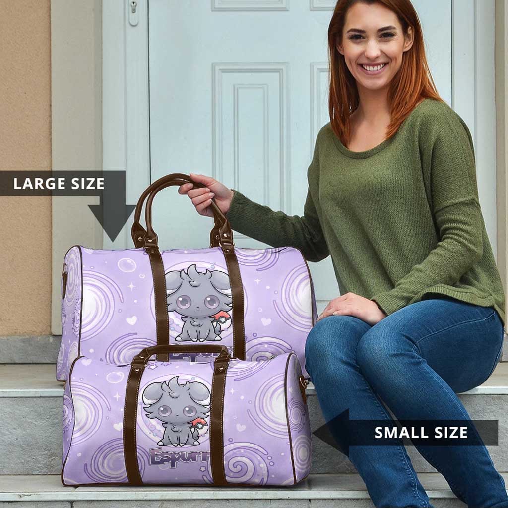 Espurr Travel Bag Hypnotic Pastel Psychic Swirl Art