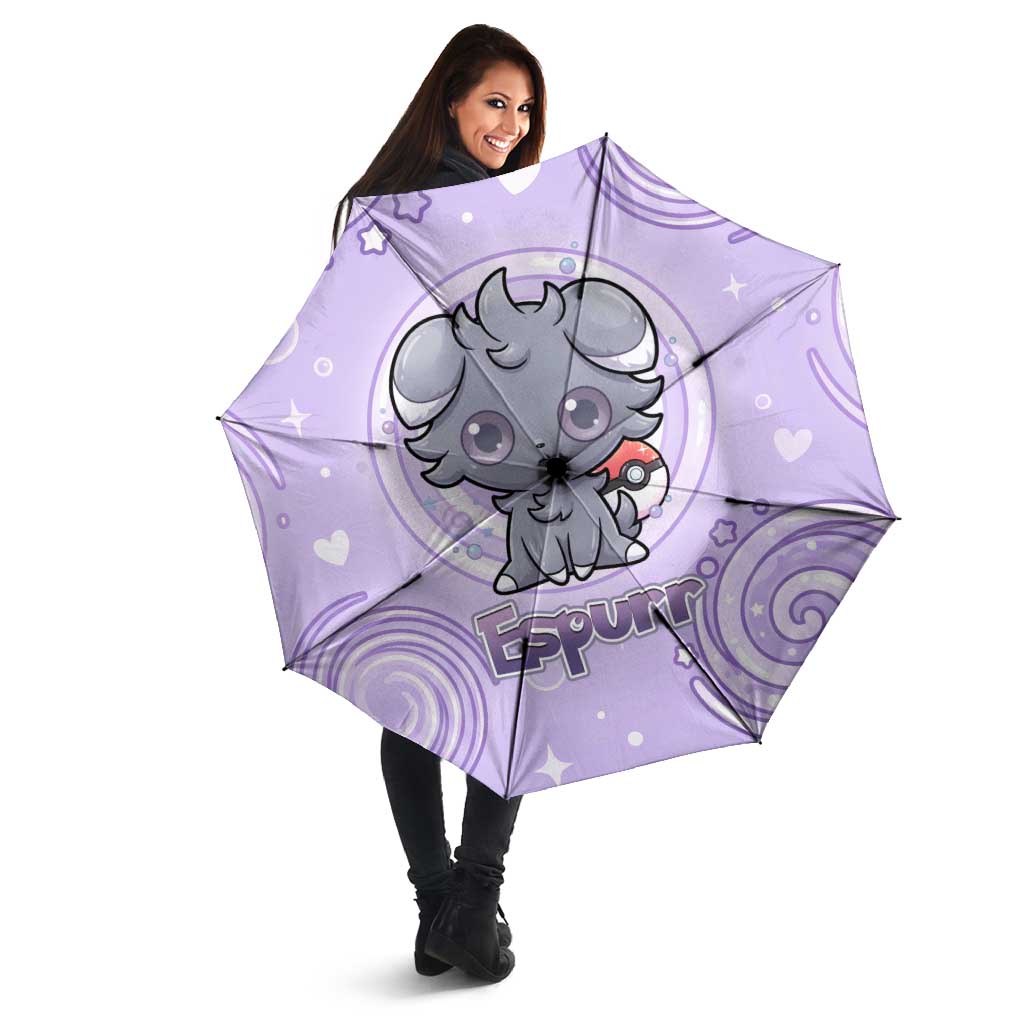Espurr Umbrella Hypnotic Pastel Psychic Swirl Art