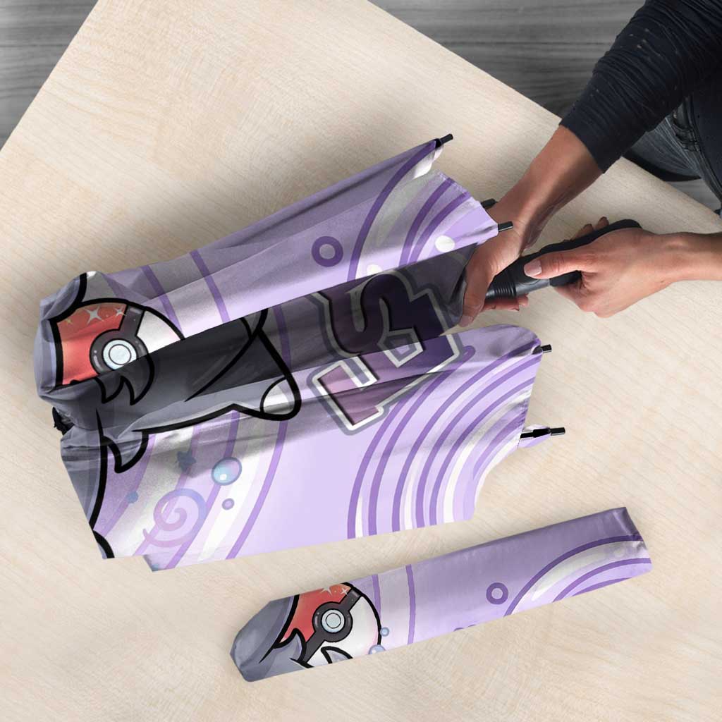 Espurr Umbrella Hypnotic Pastel Psychic Swirl Art