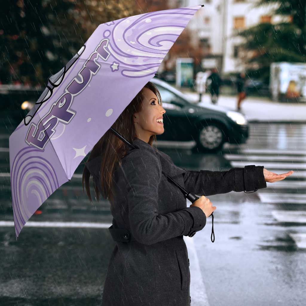 Espurr Umbrella Hypnotic Pastel Psychic Swirl Art