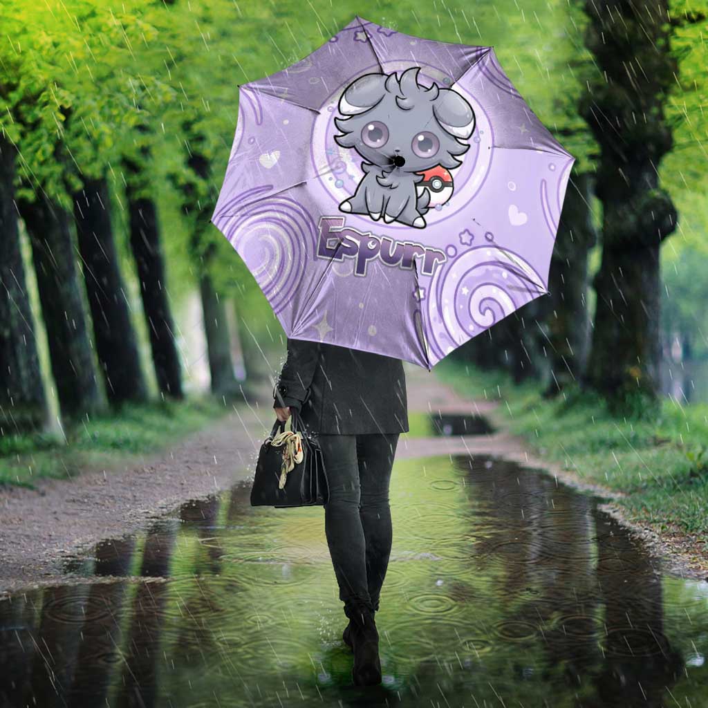 Espurr Umbrella Hypnotic Pastel Psychic Swirl Art