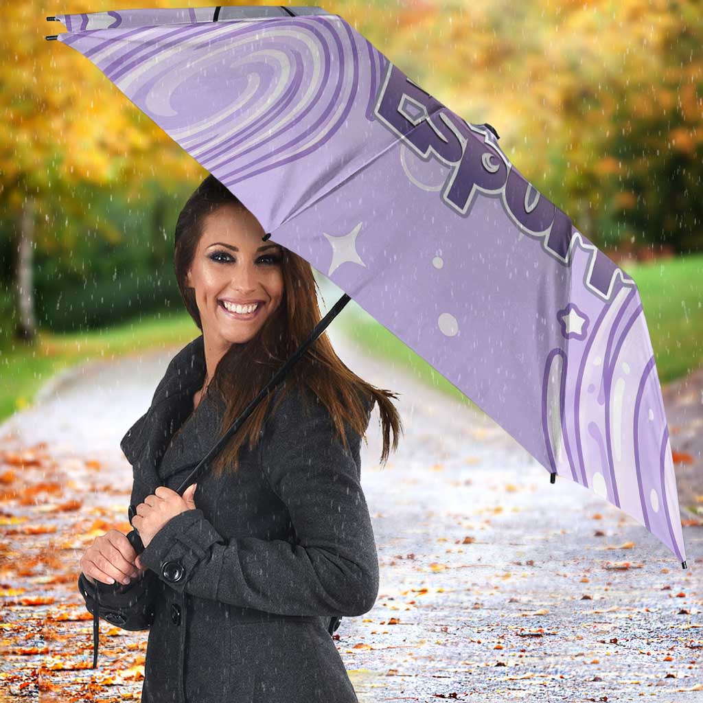 Espurr Umbrella Hypnotic Pastel Psychic Swirl Art