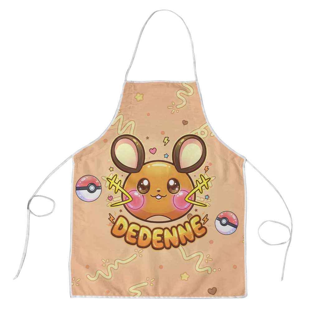Dedenne Apron Sweet Electric Berry Pop Art