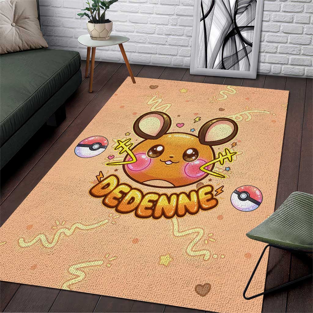 Dedenne Area Rug Sweet Electric Berry Pop Art