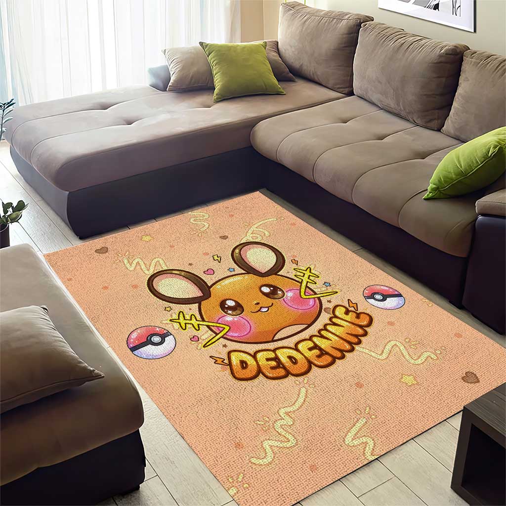 Dedenne Area Rug Sweet Electric Berry Pop Art