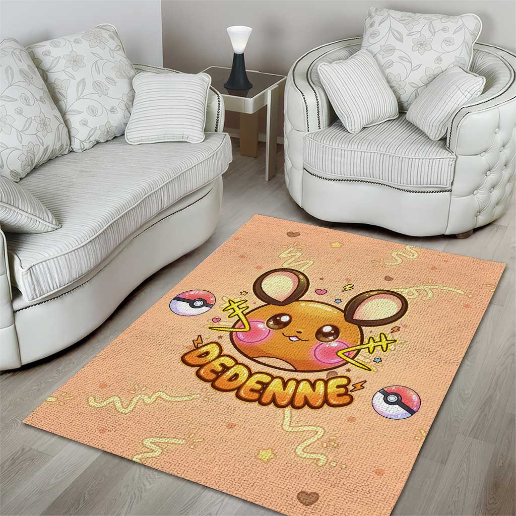 Dedenne Area Rug Sweet Electric Berry Pop Art