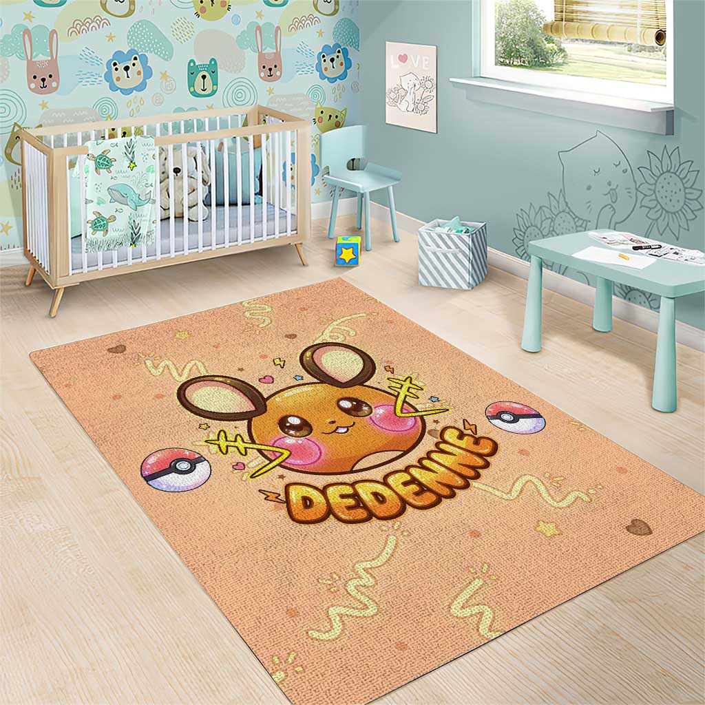 Dedenne Area Rug Sweet Electric Berry Pop Art
