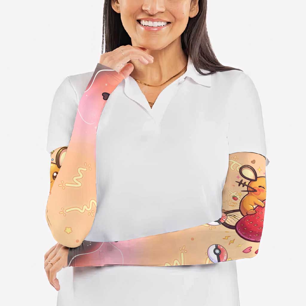 Dedenne Arm Sleeves Sweet Electric Berry Pop Art