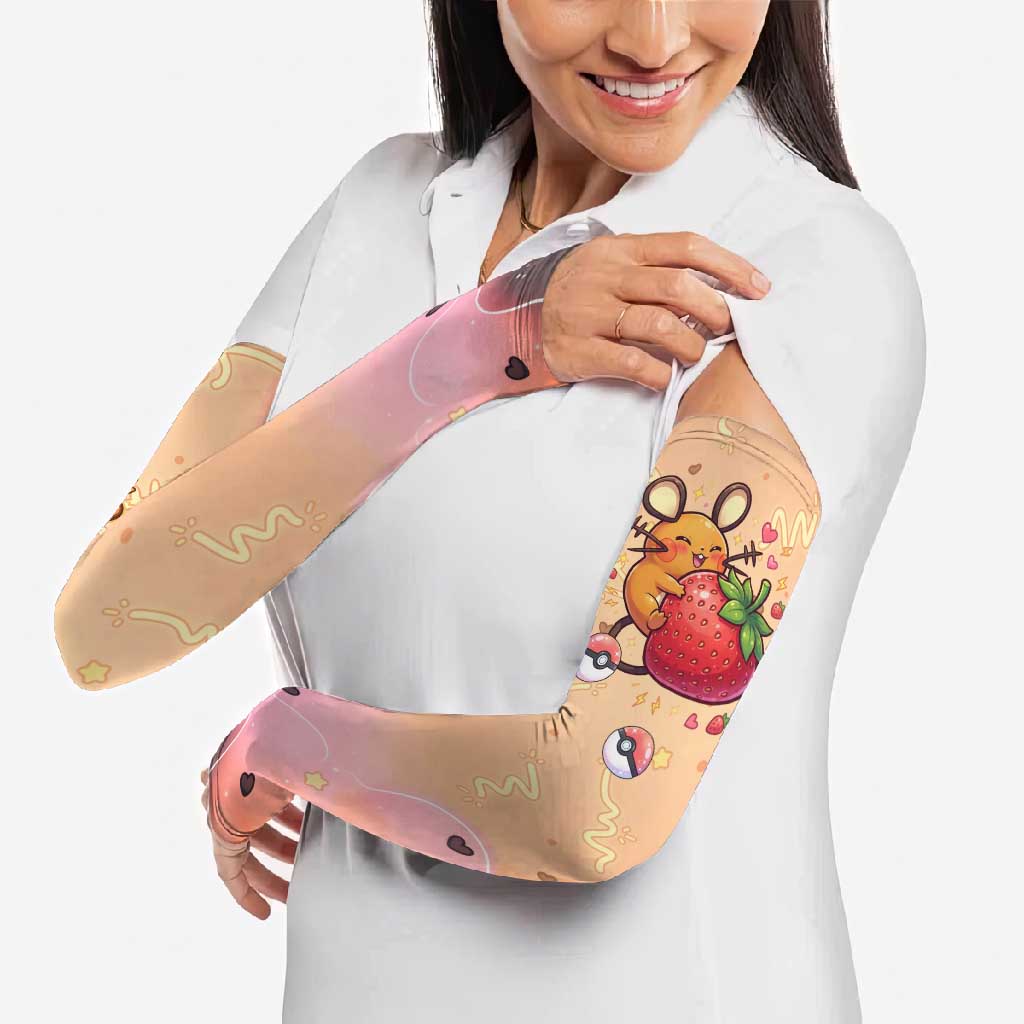 Dedenne Arm Sleeves Sweet Electric Berry Pop Art