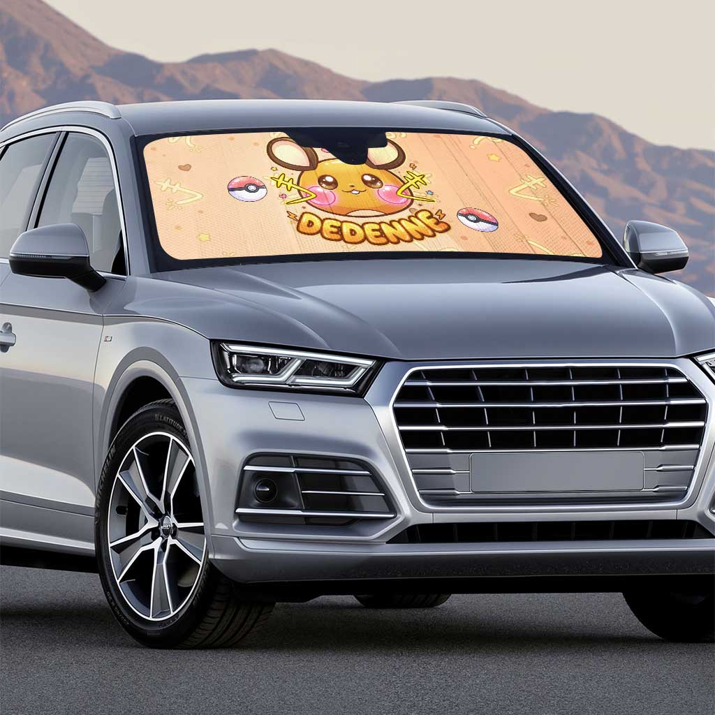 Dedenne Auto Sun Shade Sweet Electric Berry Pop Art