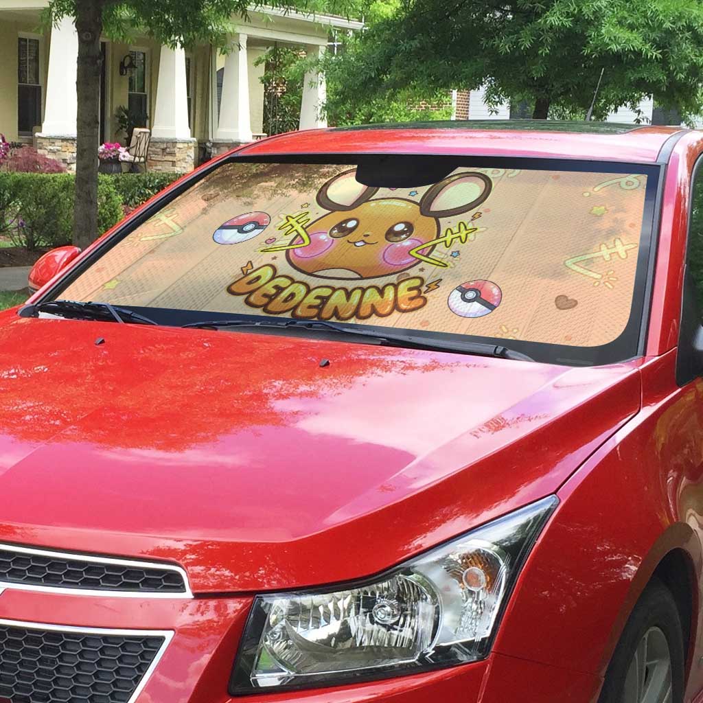 Dedenne Auto Sun Shade Sweet Electric Berry Pop Art
