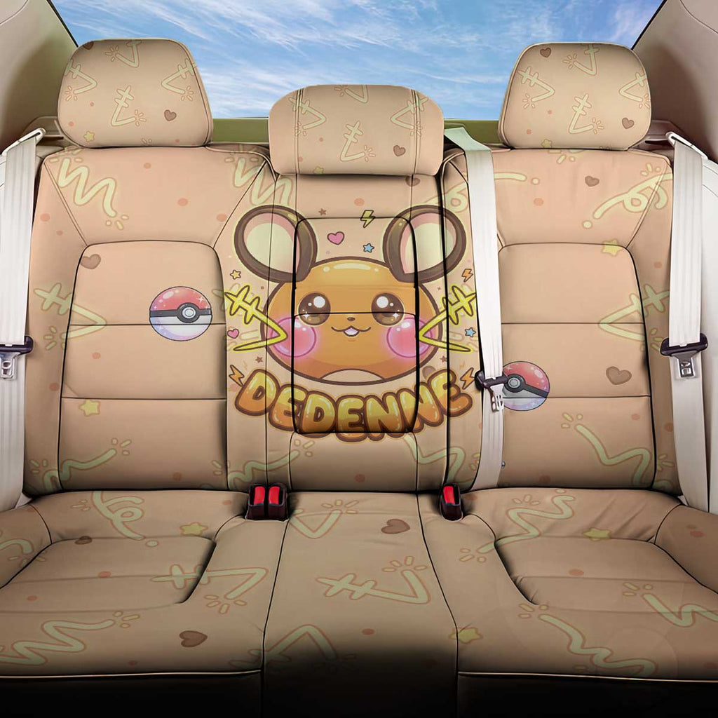 Dedenne Back Car Seat Cover Sweet Electric Berry Pop Art