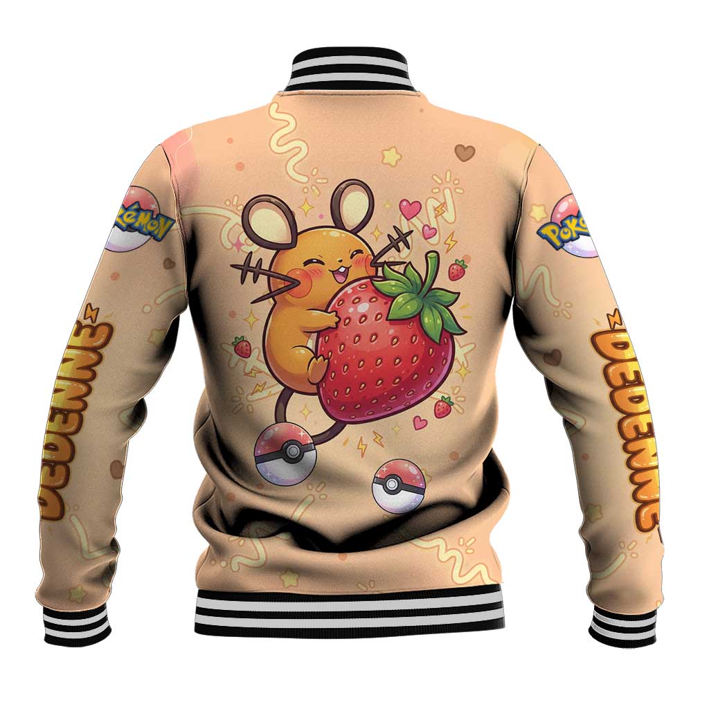 Dedenne Baseball Jacket Sweet Electric Berry Pop Art