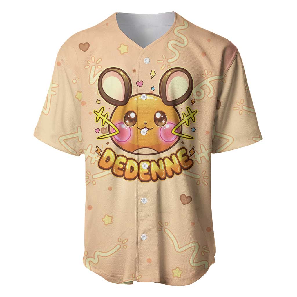 Dedenne Baseball Jersey Sweet Electric Berry Pop Art