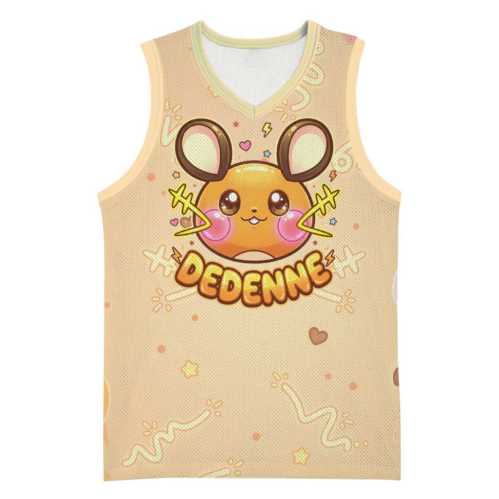 Dedenne Basketball Jersey Sweet Electric Berry Pop Art