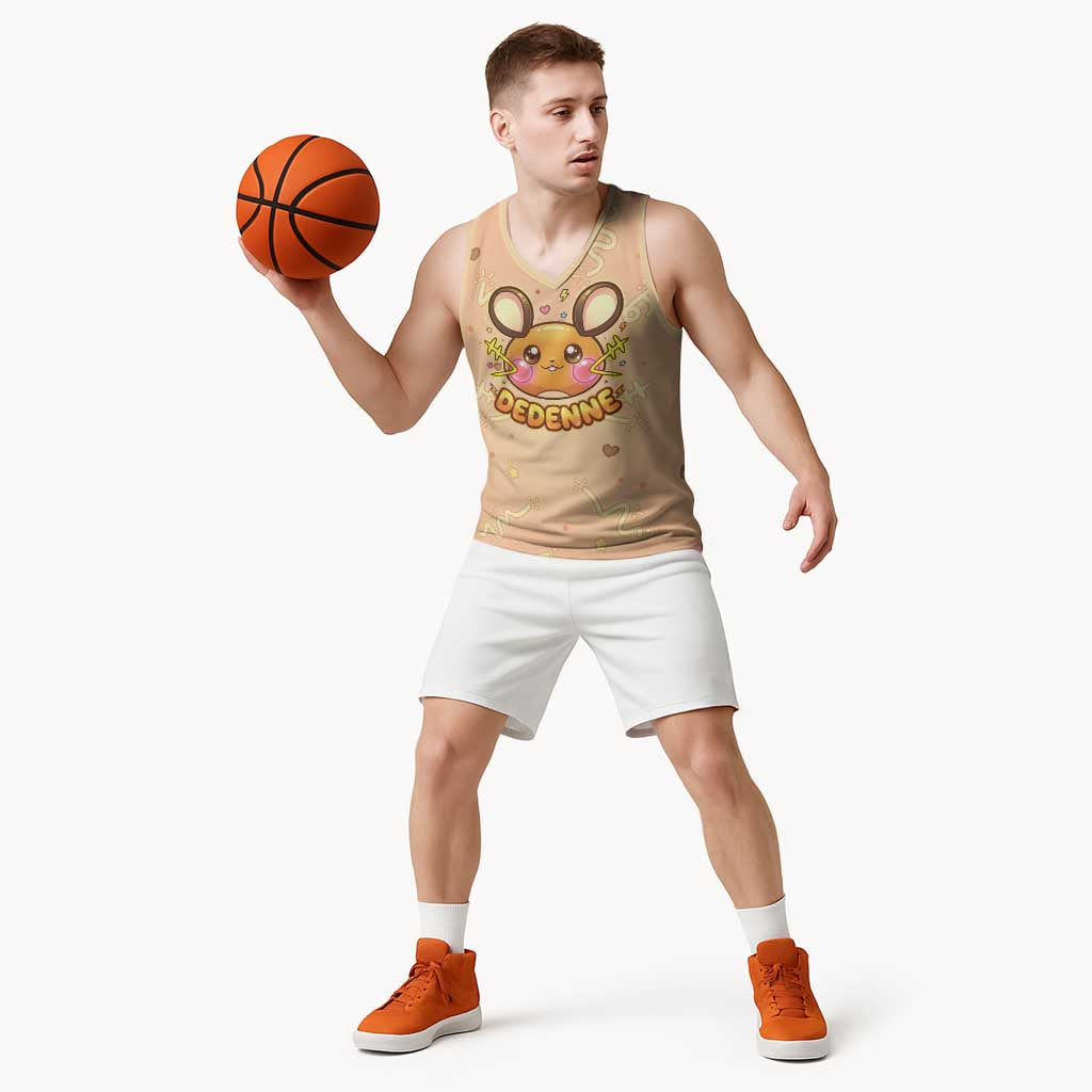 Dedenne Basketball Jersey Sweet Electric Berry Pop Art