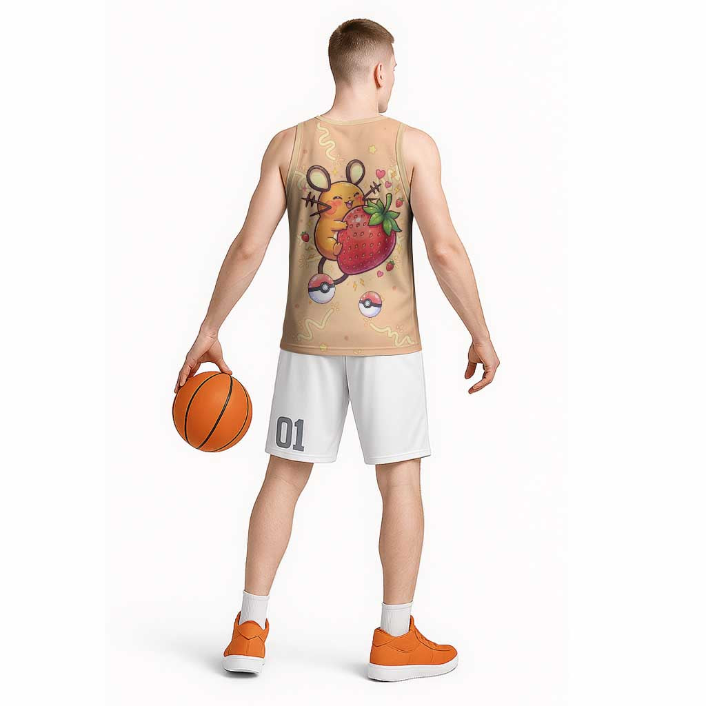 Dedenne Basketball Jersey Sweet Electric Berry Pop Art
