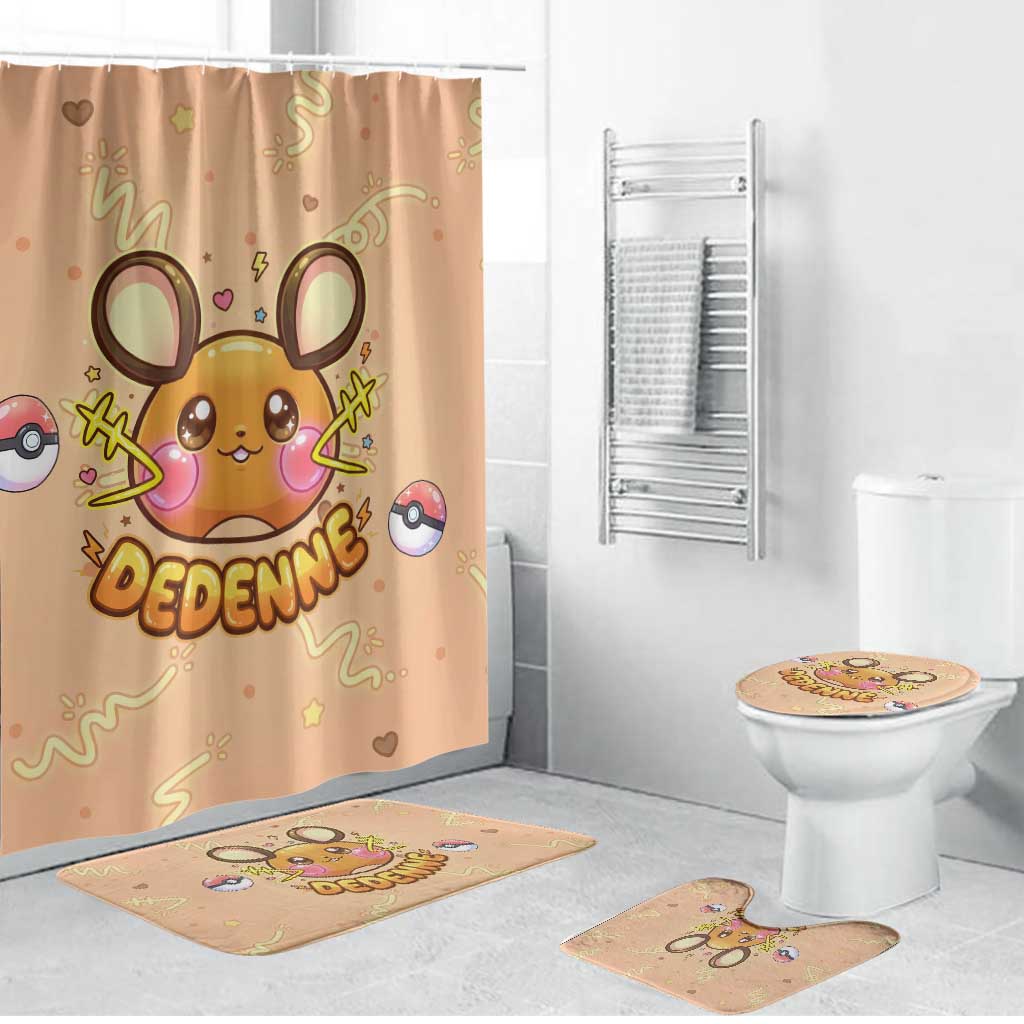 Dedenne Bathroom Set Sweet Electric Berry Pop Art