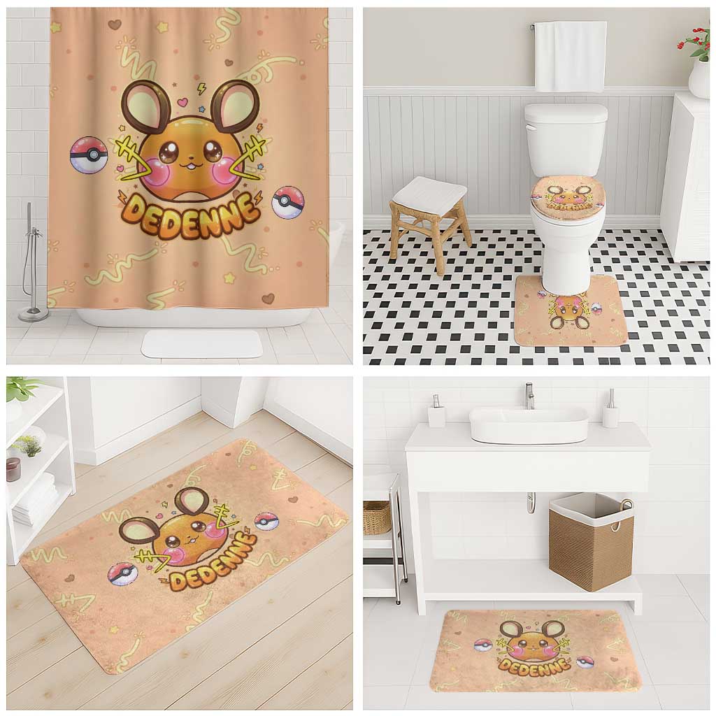 Dedenne Bathroom Set Sweet Electric Berry Pop Art