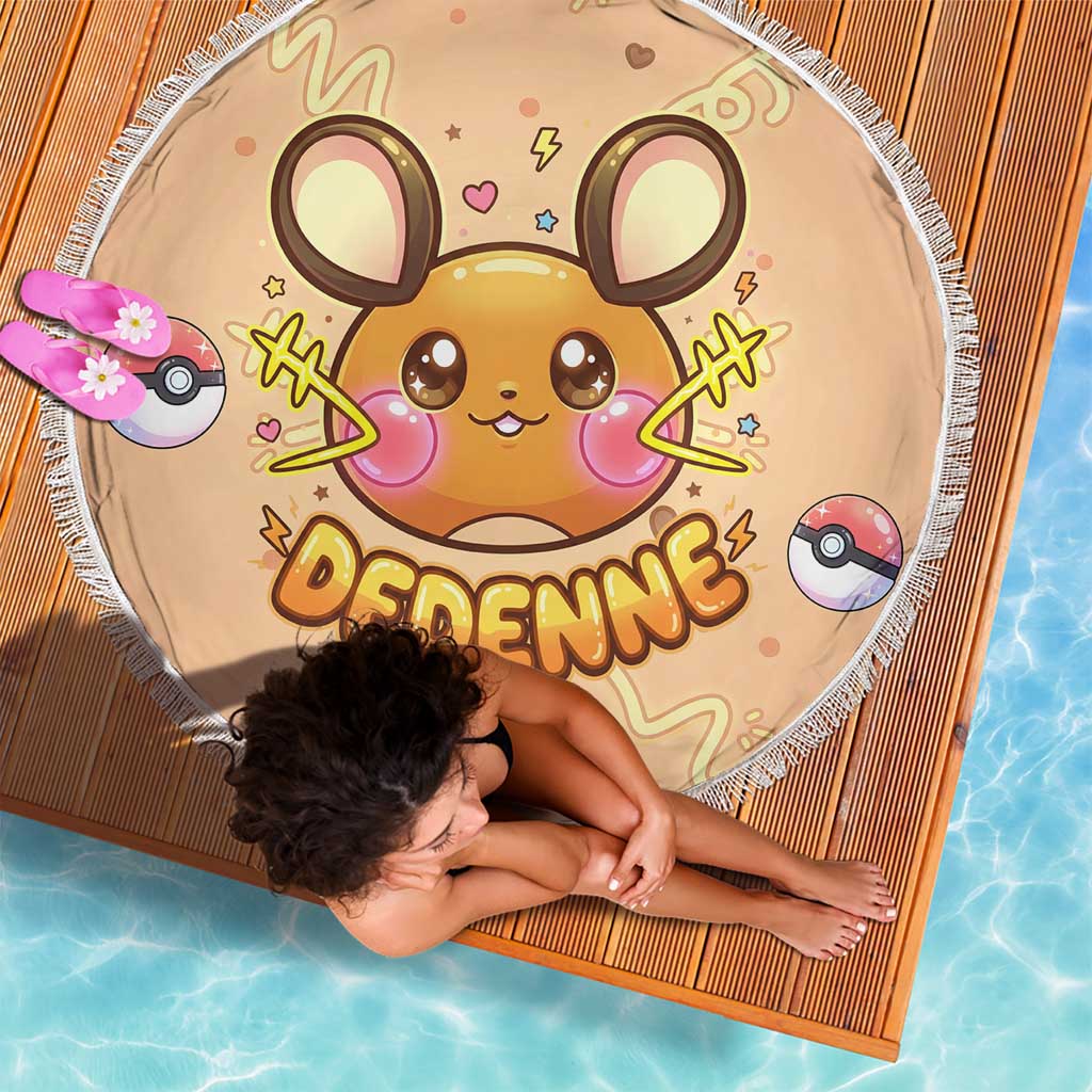 Dedenne Beach Blanket Sweet Electric Berry Pop Art