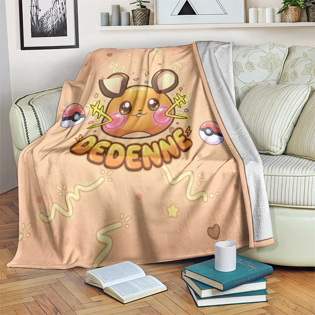 Dedenne Blanket Sweet Electric Berry Pop Art