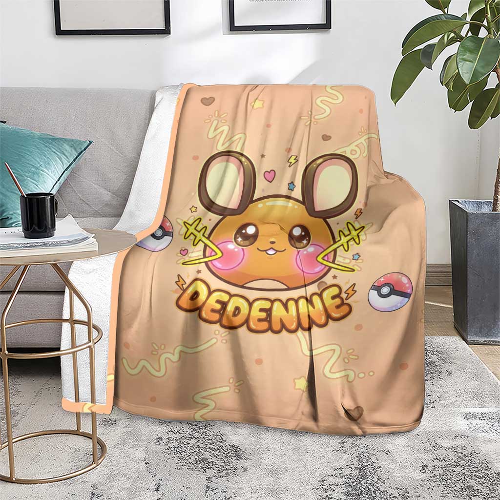 Dedenne Blanket Sweet Electric Berry Pop Art