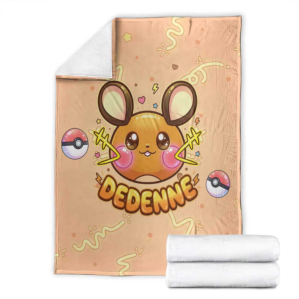 Dedenne Blanket Sweet Electric Berry Pop Art