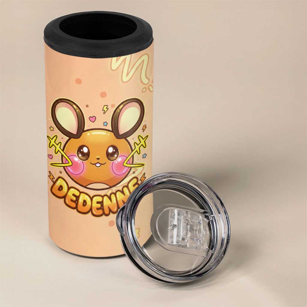 Dedenne 4 in 1 Can Cooler Tumbler Sweet Electric Berry Pop Art