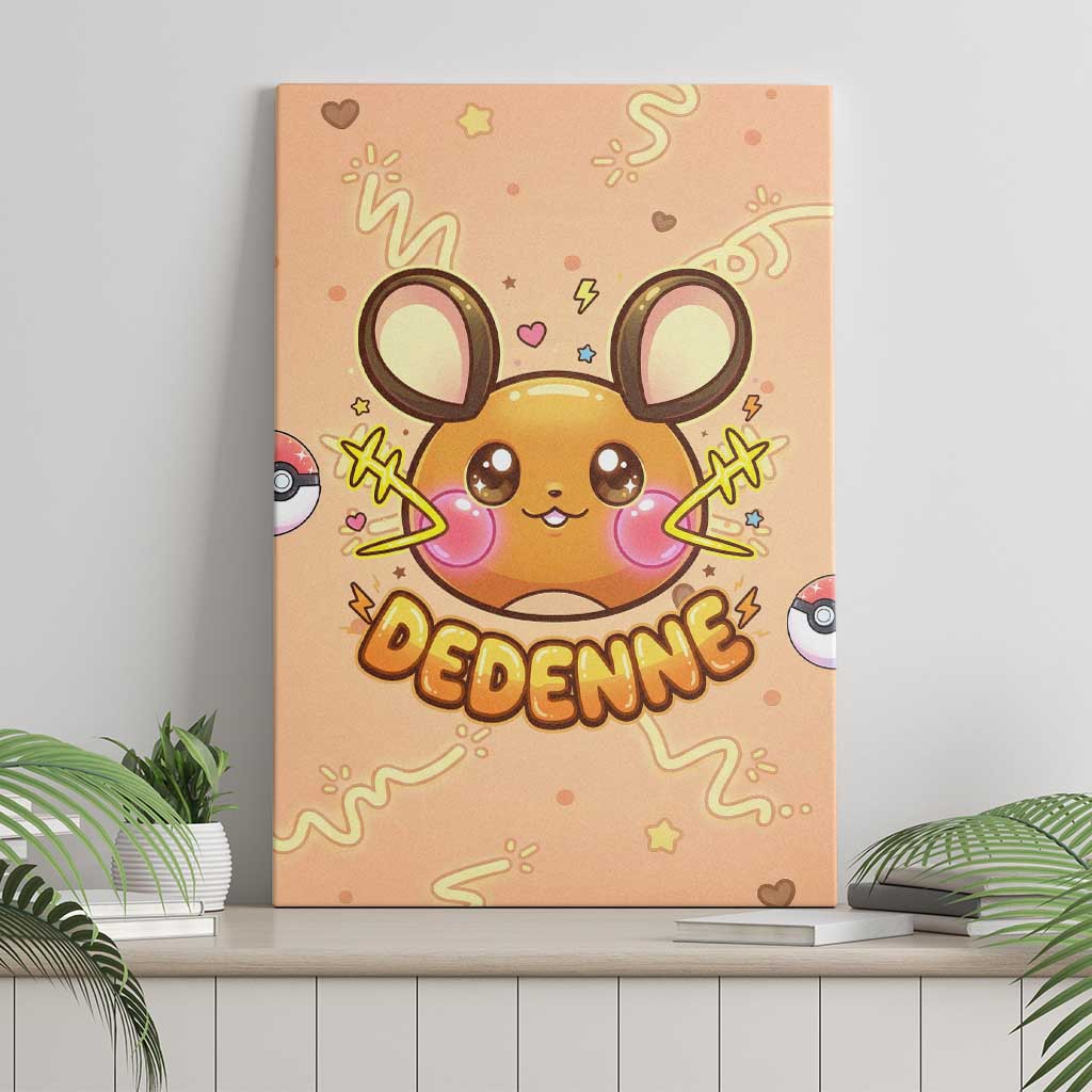 Dedenne Canvas Wall Art Sweet Electric Berry Pop Art