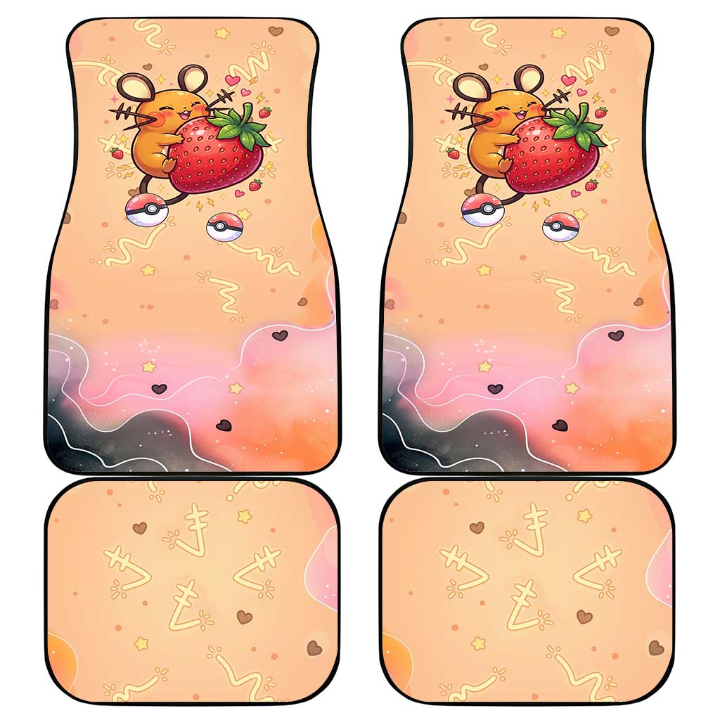 Dedenne Car Mats Sweet Electric Berry Pop Art
